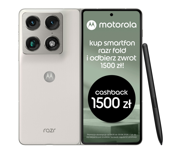 MOTOROLA razr fold 5G 16/512 Lily White 165Hz - 1518465 - zdjęcie